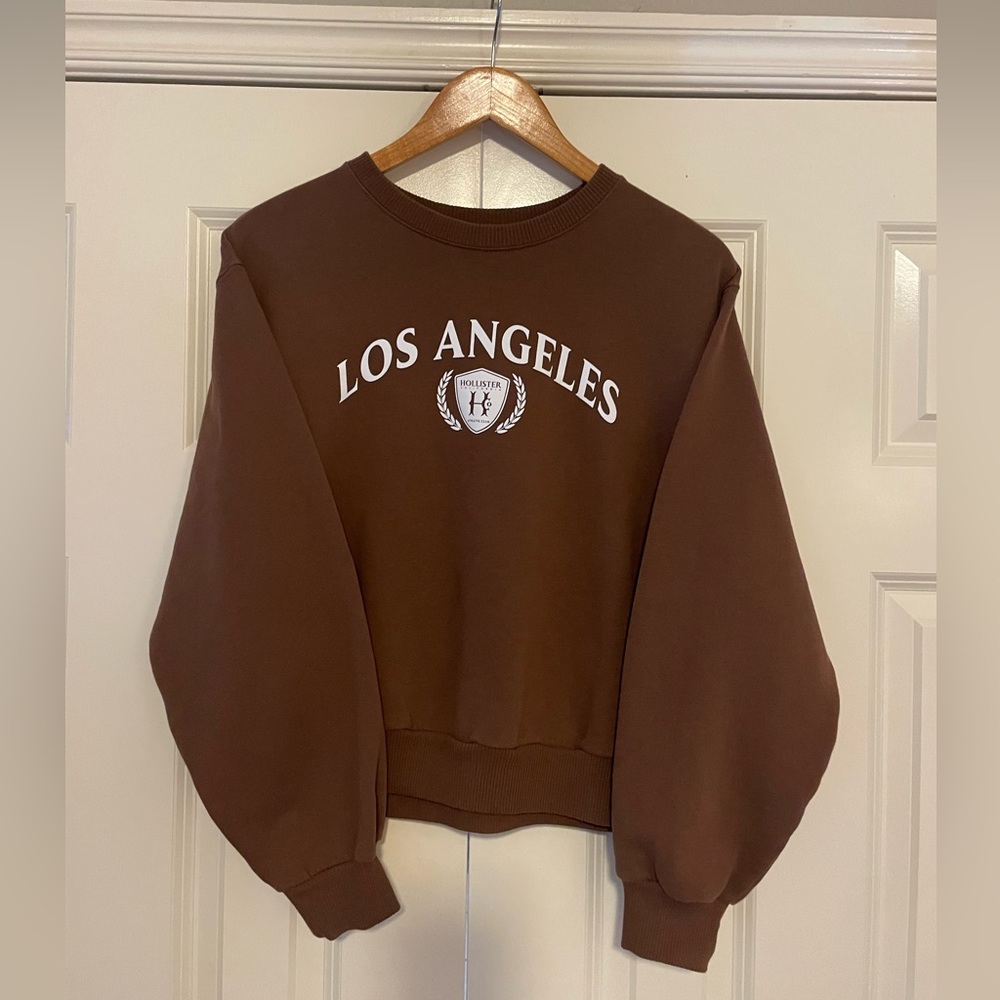 Hollister Los Angeles Brown Sweatshirt